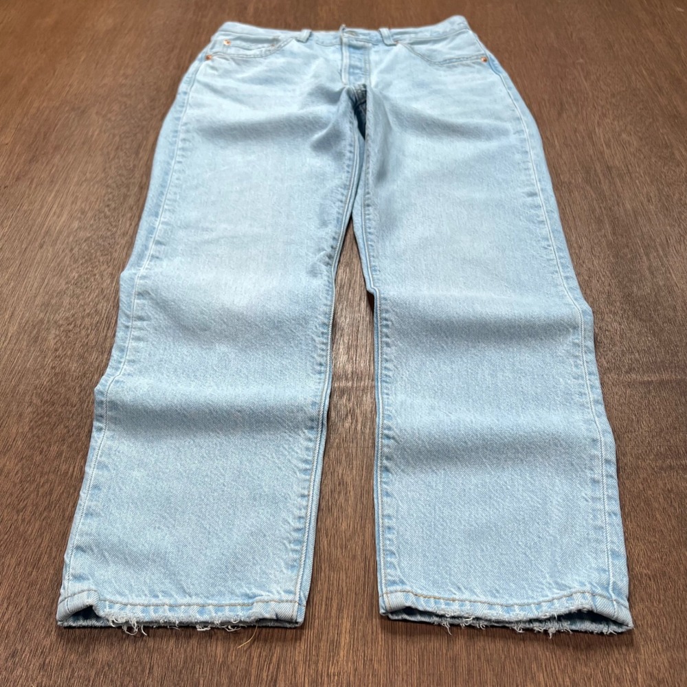 Vintage Levis 501 BIG E Light Wash Straight Leg Jeans W28 L26 A8746-0000 - Picture 7 of 15